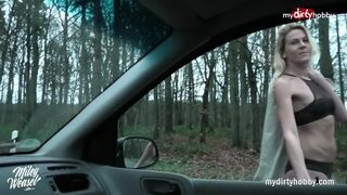 Kuuma auto vittu kanssa blondi teini tyttö