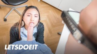 Voi thai-aasialainen kauneus ulkomailla jälkeen kuuma nussia nauttii kasvot