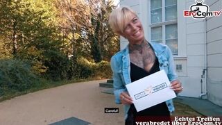 Ohut saksalainen blondi teini saa aamiaisseuraa odottamaton vittu