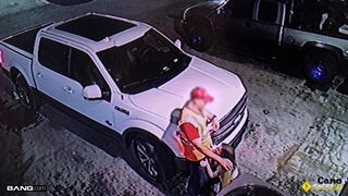 Blondi teinityttö tien varressa, jota ambulanssin tyyppi nussi raa'asti