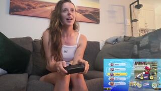 Raidallinen Mario Kart kaksintaistelu rehevä lelu minun pillua - banaani tulva seksikäs peli