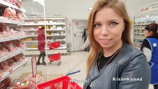 Menin ostoksille, näin hänet, panin häntä!