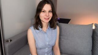 Päättänyt porno: ensimmäinen roolitus söpö 19-vuotias amatööri