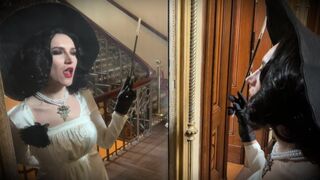 Lady Dimitrescun Wild Imu ja imevät - Resident paha kylä Cosplay Halloween 2023