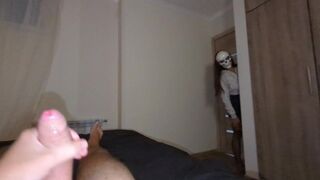 Seksikäs milf haamu tulee naimaan vain Halloween-iltana
