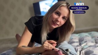 Amatööri blondi tyttö iso kulli