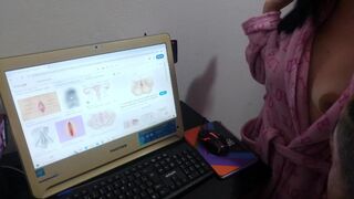 Anatomian luokka ja villi vittu kanssa kuuma milf äitipuoli luonnon tissit
