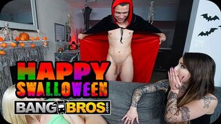 Bang Bros Verkosto esittelee: Wild Halloween seksijuhlat kahden kuuman tytön kanssa
