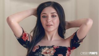 Teini Luna rakastaa nuolla palloja ja imeä ennen ratsastamista Cherry Pimps Studios