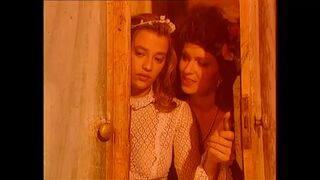 Isorintaiset tytöt julmasti imevät ja ratsastaa paksu häntää vintage valinta